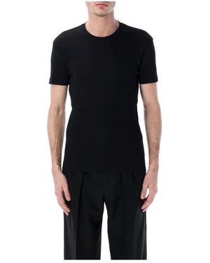 Tom Ford Short Sleeve Tee Perforated - Zwart