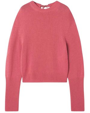 Lanvin Gros-Grain Knoop Detail Trui - Rood