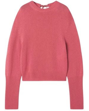 Lanvin Round-Neck Knitwear - Red