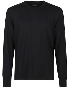Tom Ford Long Sleeve Tops - Black