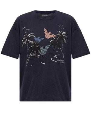 Emporio Armani T-Shirts - Blue