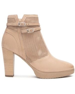 Nero Giardini Heeled Boots - Natural