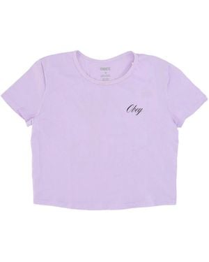 Obey T-Shirts - Purple
