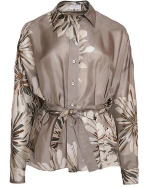 Brunello Cucinelli Shirts - Brown