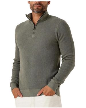 Saint Steve Grüner Halbzip Pullover Dominic-S - Grau