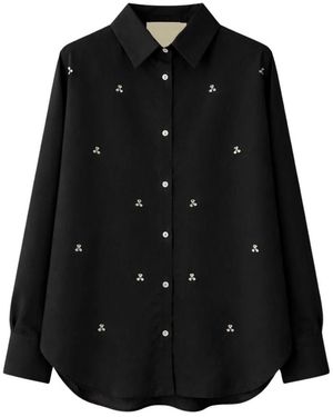 A PAPER KID Baumwollhemd - Schwarz