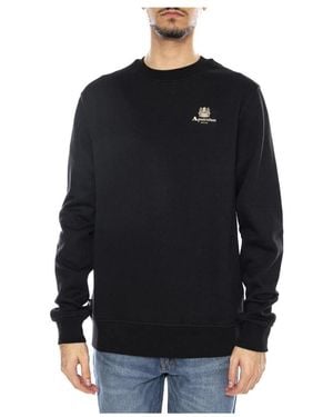 Aquascutum Hoodies & Sweatvesten ,Zwart ,Sweatshirts