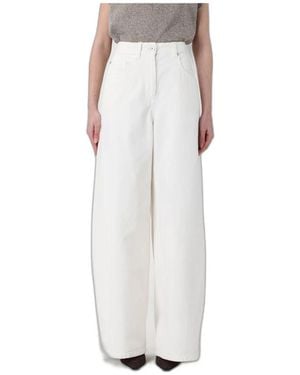 Brunello Cucinelli Wide Jeans - Blanc