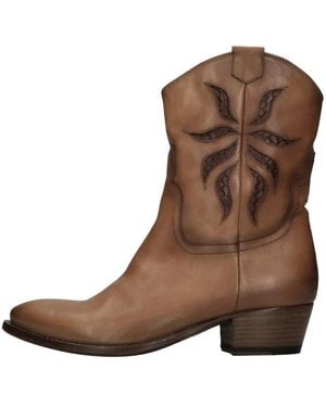 Pantanetti Cowboy & Biker Boots - Brown
