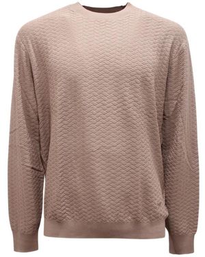 Armani Round-Neck Knitwear - Brown