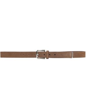 Brunello Cucinelli Luxe Leren Riemencollectie - Bruin
