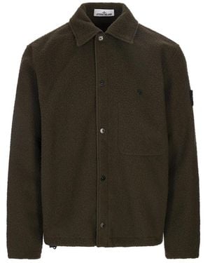 Stone Island Panno Ratinato Overshirt - Grün