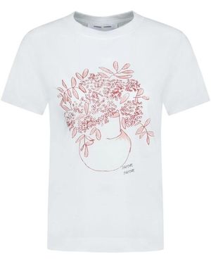 Samsøe & Samsøe Sacamino Ss T-Shirt - Wit