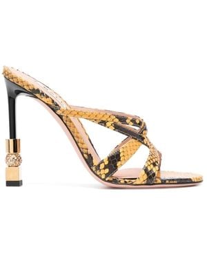 Bally Heeled Mules - Metallic
