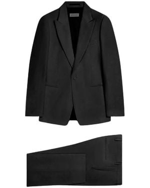 Dries Van Noten Single Breasted Suits - Zwart