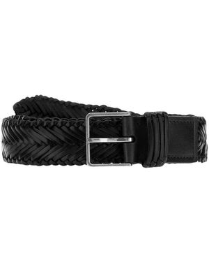 The Row Accessoires ,Zwart ,Leer Fisherman Belt