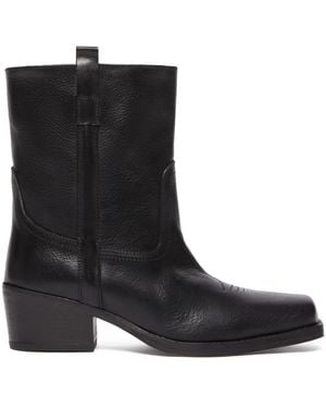 Max Mara Cowboy Boots - Black