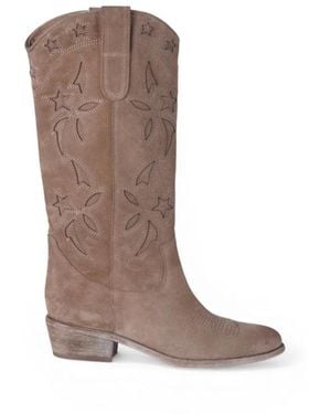 CURIOSITÉ Stivale Texano - Braun