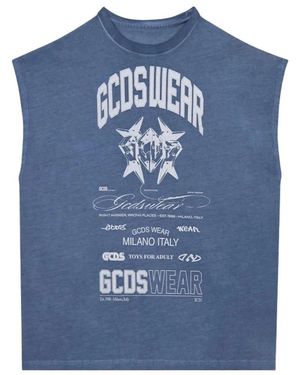 Gcds T-Shirt Graphic Print - Blue