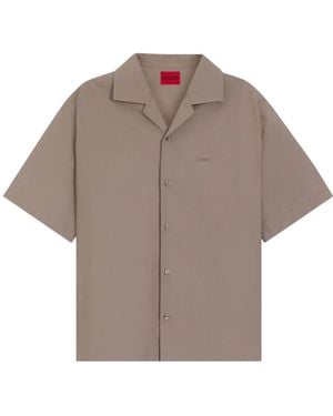 BOSS Short Sleeve Shirts - Brown