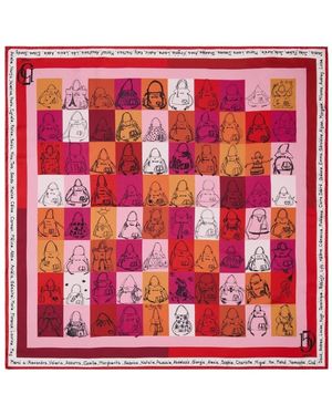 Lancel Silky Scarves - Rouge