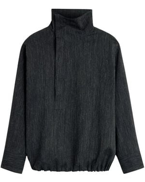 Soeur Tops ,Grijs ,Katoen Lutece Asymmetrische Smock Top - Zwart
