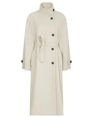 Brunello Cucinelli Belted Coats - Blanco