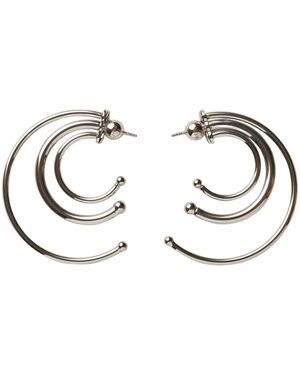 Panconesi Accessoires ,Wit ,Spina Oorbellen - Metallic