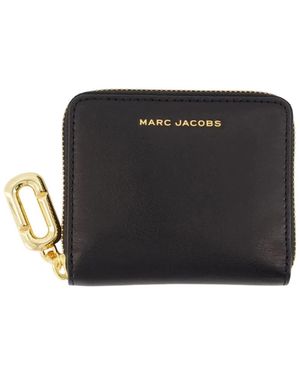 Marc Jacobs Accessoires ,Zwart ,Leer Scene Slim Compact Wallet