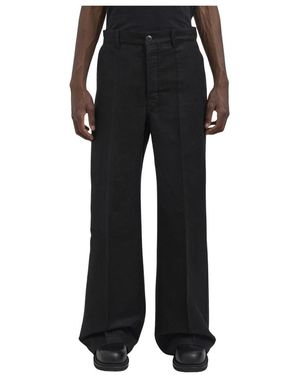 Rick Owens Wide Trousers - Negro