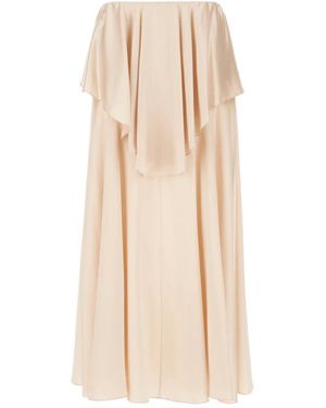 Chloé Fluid Midi Rok - Naturel