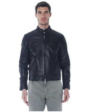 The Jack Leathers Leather Jackets - Bleu