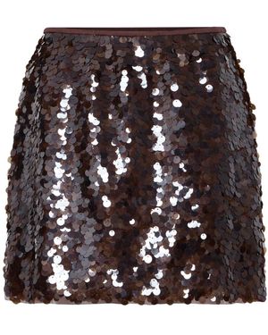 Ichi Short Skirts - Negro