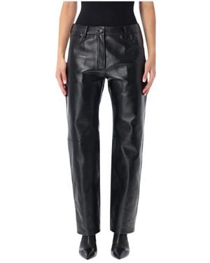 Magda Butrym Leather Trousers - Black
