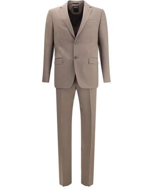 ZEGNA Single Breasted Suits - Gris