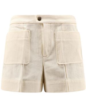 Soeur Korte Broeken ,Katoen Hover Shorts - Naturel