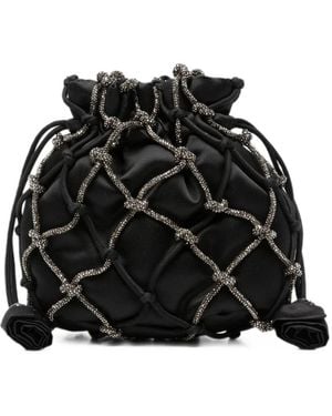 Rosantica Tassen ,Zwart ,Satijn Selene Drawstring Bag