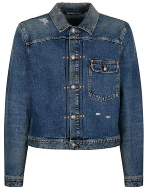 Palm Angels Denim Jackets - Blue
