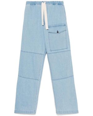 Dries Van Noten Jeans ,Blauw ,Katoen Straight Jeans