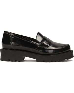 Kazar Casual Slip-On Flache Schuhe Auf Einer Leichten Sohle - Schwarz