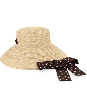Lavi Madeleine Raffia Hoed - Naturel