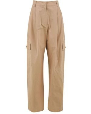 Attic And Barn Straight Trousers - Natural