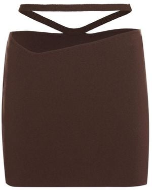 ANDREA ADAMO Short Skirts - Marrone