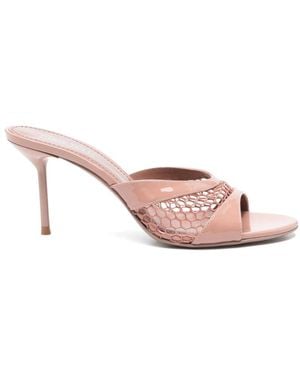 Paris Texas Heeled Mules - Rosa