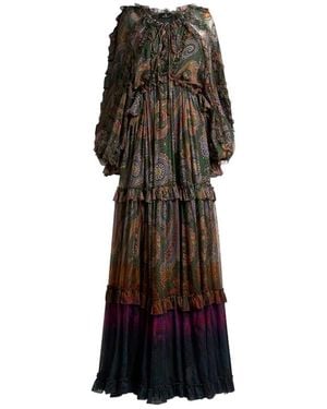 Etro Maxi Jurken - Zwart