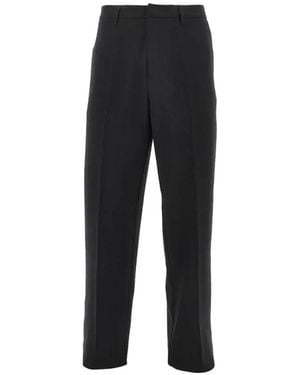 Emporio Armani Straight Trousers - Black
