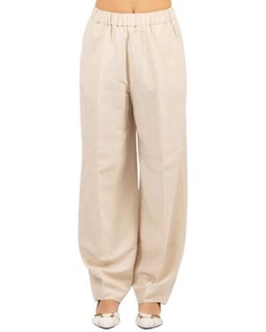 Luckylù Wide Trousers - Natural