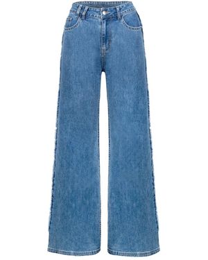 Hèst Jeans ,Blauw ,Katoen Dharma Wide Leg Jeans