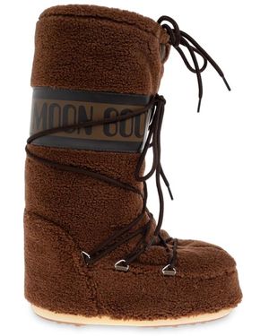 Moon Boot Schneestiefel Icon Fleece - Braun