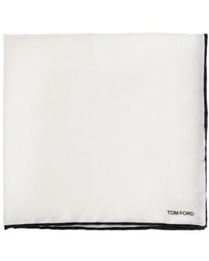 Tom Ford Pocket Scarves - Blanc